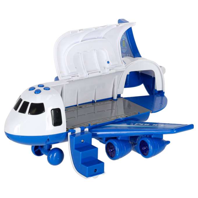 Transporter plane + 3 cars police