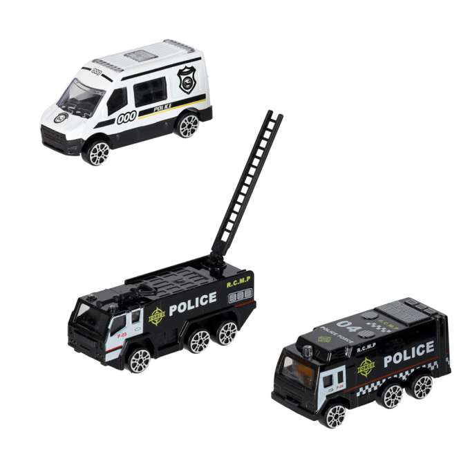 Transporter plane + 3 cars police