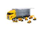 Transporter truck TIR launcher + metal cars construction machinery 2