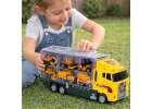 Transporter truck TIR launcher + metal cars construction machinery 13