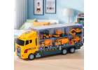 Transporter truck TIR launcher + metal cars construction machinery 15