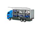 Transporter truck TIR launcher + metal cars police 2