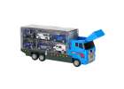 Transporter truck TIR launcher + metal cars police 8