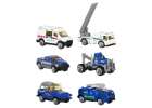 Transporter truck TIR launcher + metal cars police 10