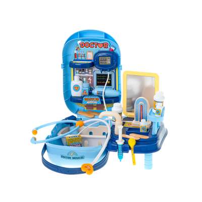 Doctor's set with accessories in a suitcase 34el. + table