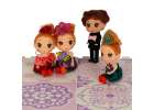 Doll house doll 3 girls + 1 boy set of 4pcs. 12cm 8