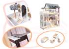 Dollhouse MDF wooden with LED accessories 78cm black 5