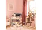 Domek dla lalek drewniany MDF mebelki 78cm czarny LED 22