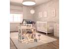 Domek dla lalek drewniany MDF mebelki 78cm czarny LED 21