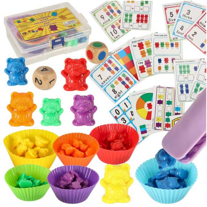 Educational bears learning to count montessori 44el.