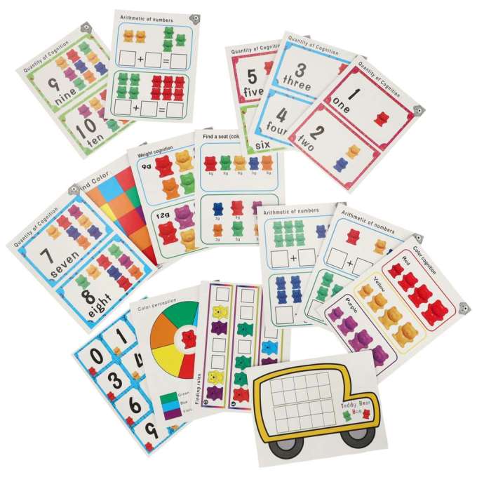 Educational bears learning to count montessori 44el.