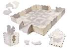 Foam puzzle mat/baby playpen 36el. gray-ecru 1