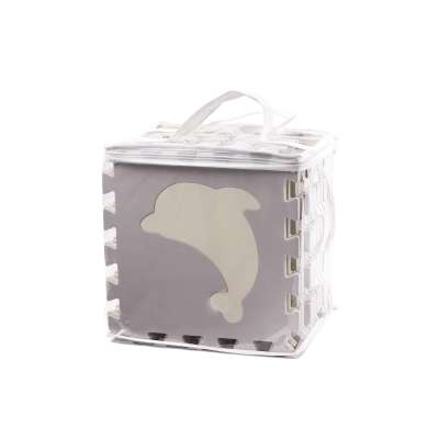 Foam puzzle mat/baby playpen 36el. gray-ecru
