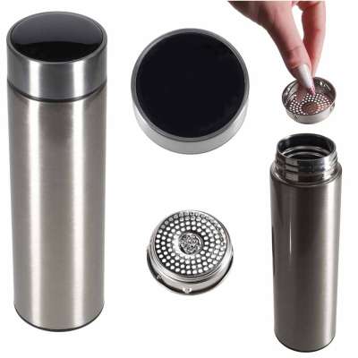 Kubek bidon termiczny termos smart LED 500ml srebrny