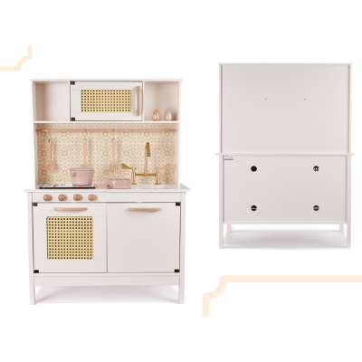 Kuchnia drewniana MDF retro z akcesoriami BOHO