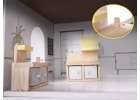 MDF dollhouse with accessories 70cm LED grey 14