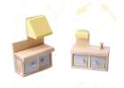 MDF dollhouse with accessories 70cm LED grey 13