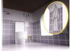 MDF dollhouse with accessories 70cm LED grey 12