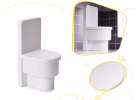 MDF dollhouse with accessories 70cm LED grey 11