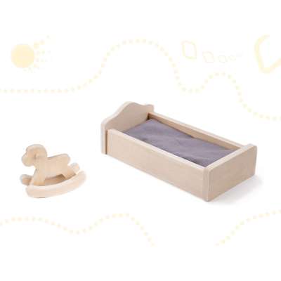 MDF dollhouse with accessories 70cm LED grey