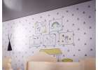 MDF dollhouse with accessories 70cm LED grey 5