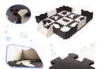 Puzzle piankowe mata dla dzieci 25el. czarno-białe 3