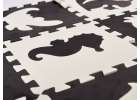 Puzzle piankowe mata dla dzieci 25el. czarno-białe 5