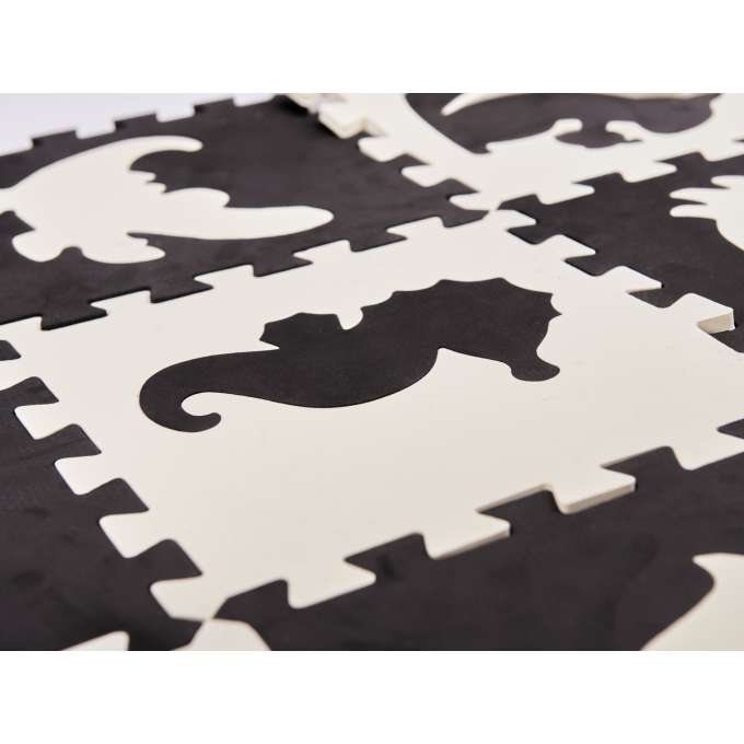 Puzzle piankowe mata dla dzieci 25el. czarno-białe