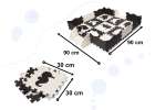 Puzzle piankowe mata dla dzieci 25el. czarno-białe 9