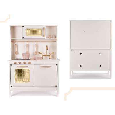 Retro MDF wooden kitchen with BOHO accessories