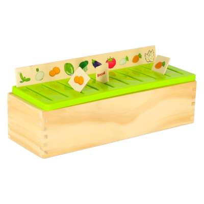 Wooden sorter puzzle match pictures