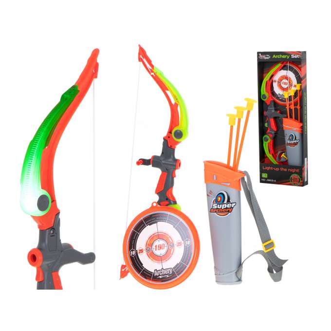 Bow with arrows and target shooting set