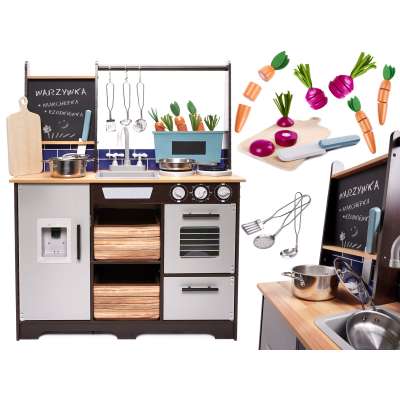 Kuchnia drewniana MDF z akcesoriami LOFT 96cm