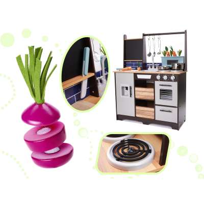 Kuchnia drewniana MDF z akcesoriami LOFT XXL 96cm