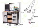 Kuchnia drewniana MDF z akcesoriami LOFT XXL 96cm 3