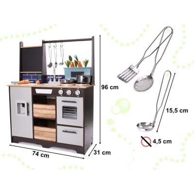 Kuchnia drewniana MDF z akcesoriami LOFT XXL 96cm