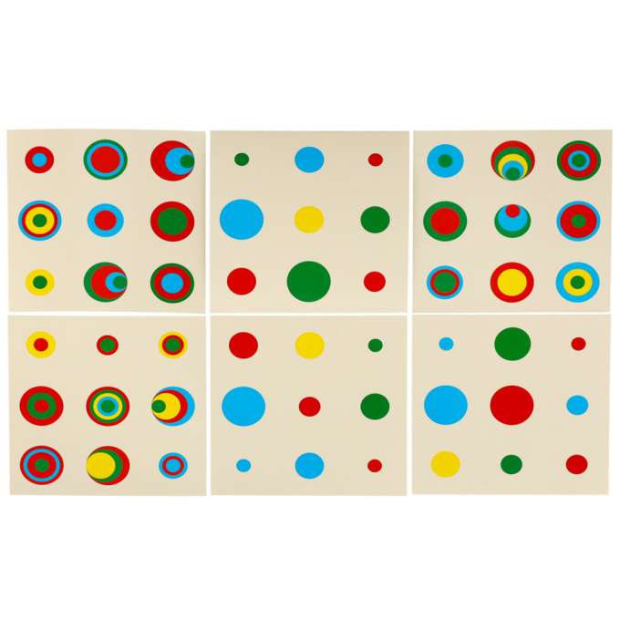 Montessori wooden cylinder weights colourful