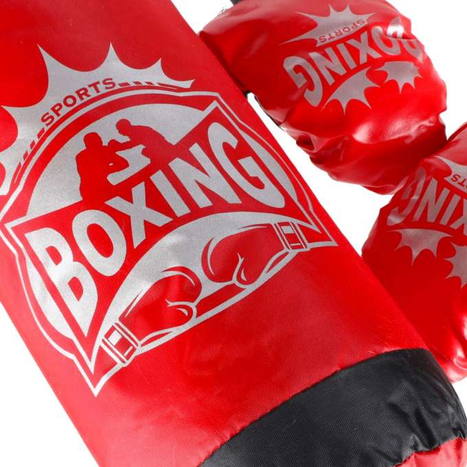 Punch bag and gloves boxing set