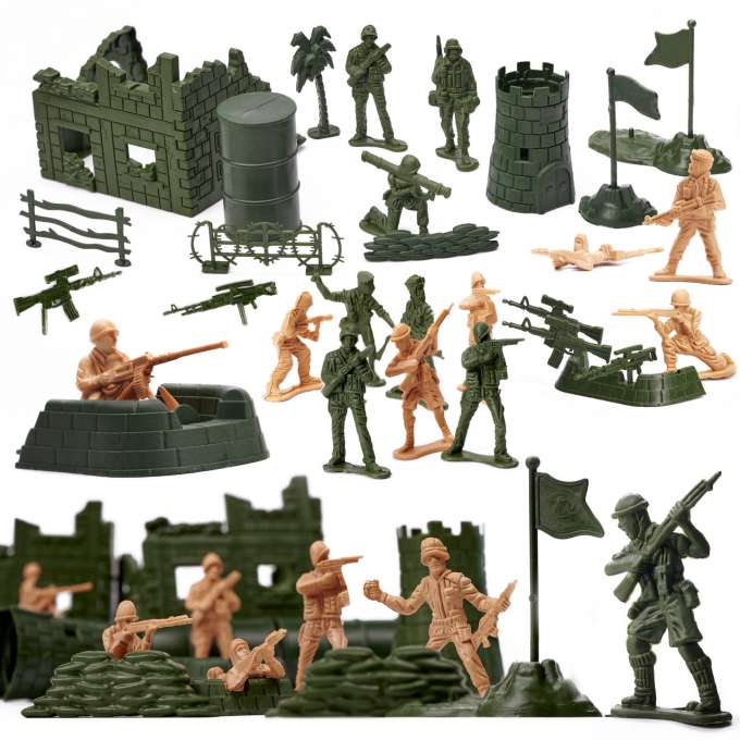 Soldiers military base figures set 114el.