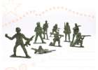 Soldiers military base figures set 114el. 6