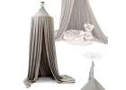Canopy curtain tipi tent hanging gray 1