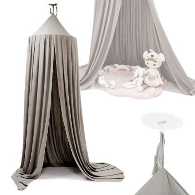 Canopy curtain tipi tent hanging gray