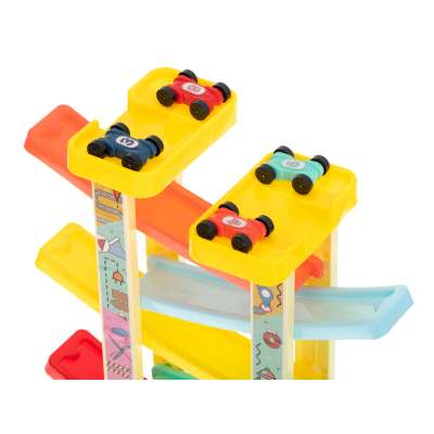 Car track racing slide + 8 cars