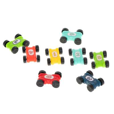 Car track racing slide + 8 cars