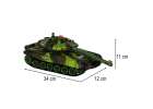 Czołg zdalnie sterowany na pilota RC War Tank 9993 2.4 GHz kamuflaż leśny 11