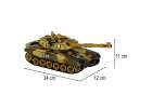 Czołg zdalnie sterowany na pilota RC War Tank 9993 2.4 GHz pustynny 10