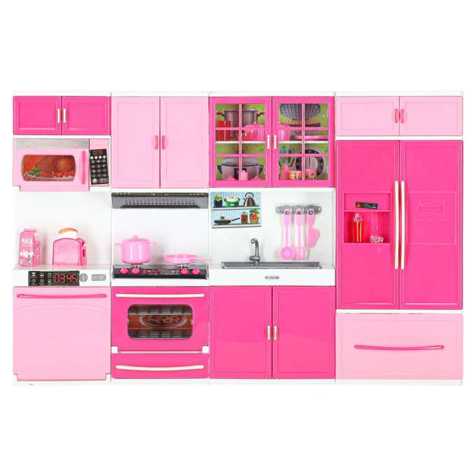 Doll furniture kitchen 4 segments LED sounds