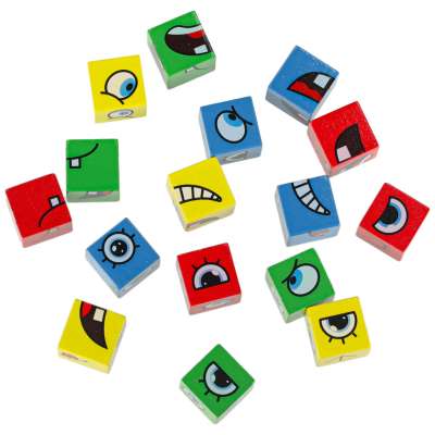 Face-changing creative challenge blocks