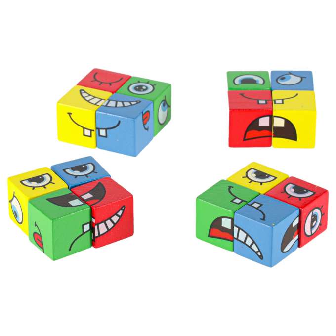 Face-changing creative challenge blocks