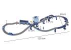 Kolejka elektryczna pociąg policja autka 92 elementy ~300cm  3